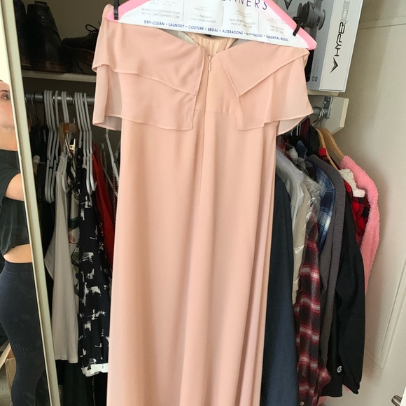 Jenny Yoo Olivia bridesmaid dress in soft blush - Picture 3 of 3